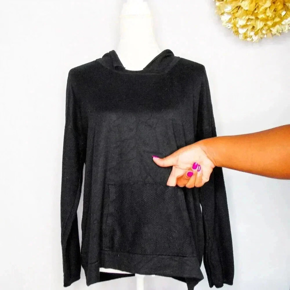 Evolution By Cyrus  Hoodie Sweatshirt Black Long Sleeve Pocket L - Picture 11 of 11